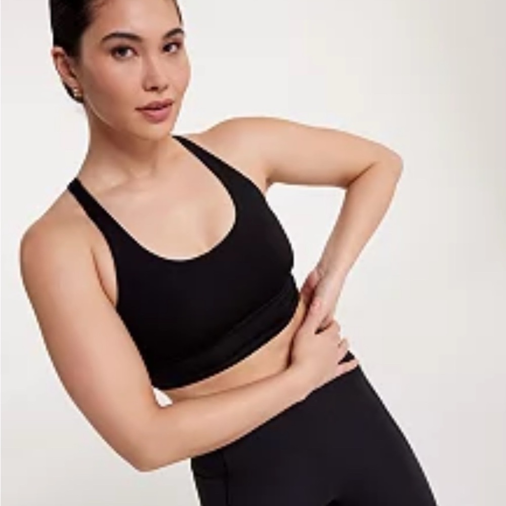 NWOT THREE CALIA Women's 2 Black and 1 White Ribbed SPORTS BRAS size XL